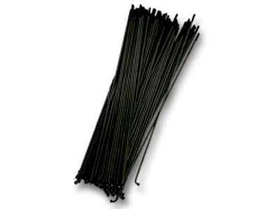 Stainless Steel 14g Spoke (Black)